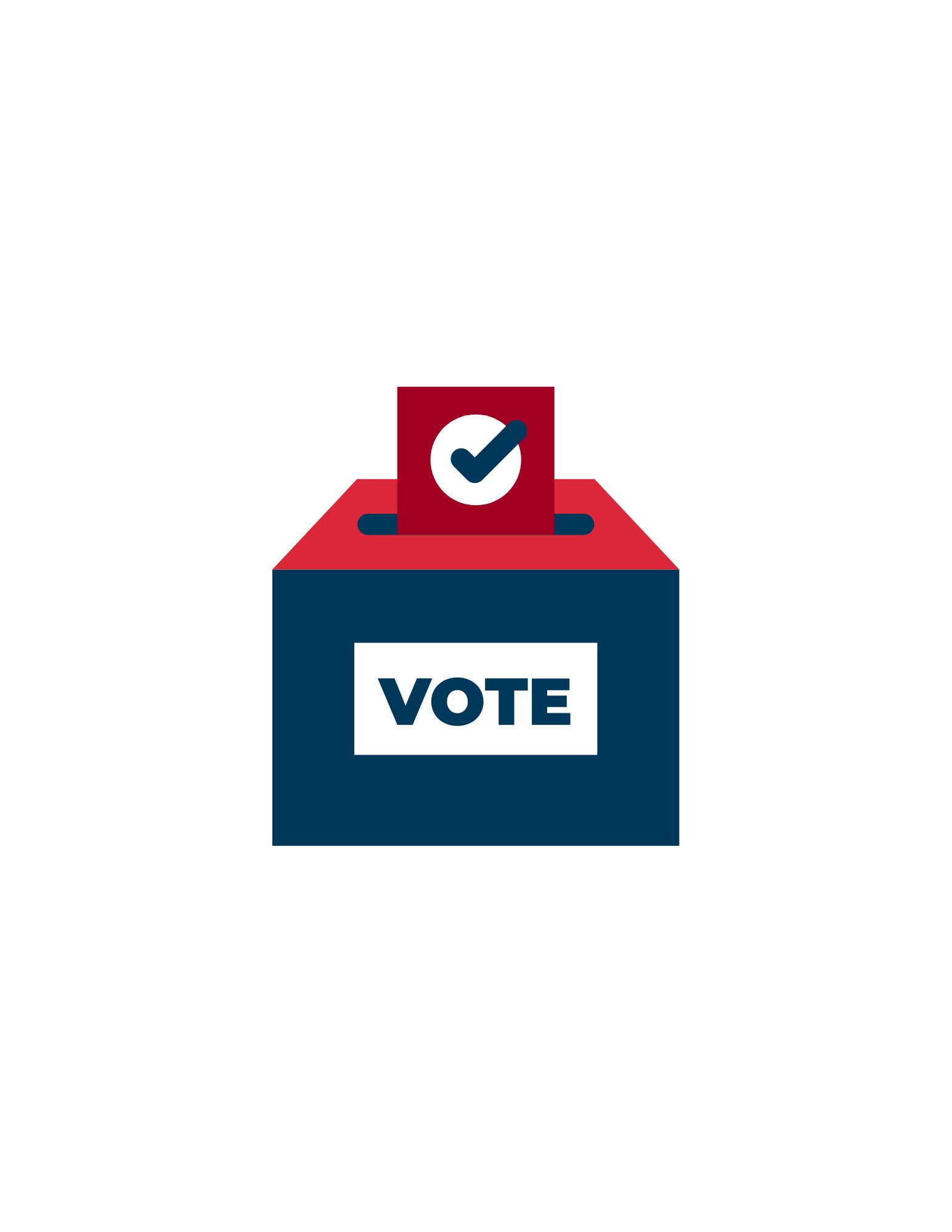 ballot box with the word vote across it